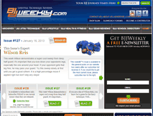 Tablet Screenshot of bjjweekly.com